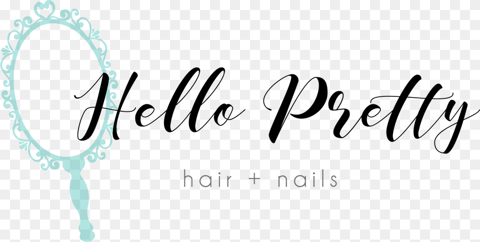 Hello Pretty Hair Calligraphy, Text Png