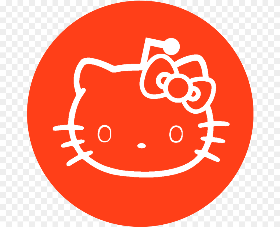 Hello Reddit Icon Is To Use Hello Kitty Car Decal, Food, Ketchup Free Transparent Png