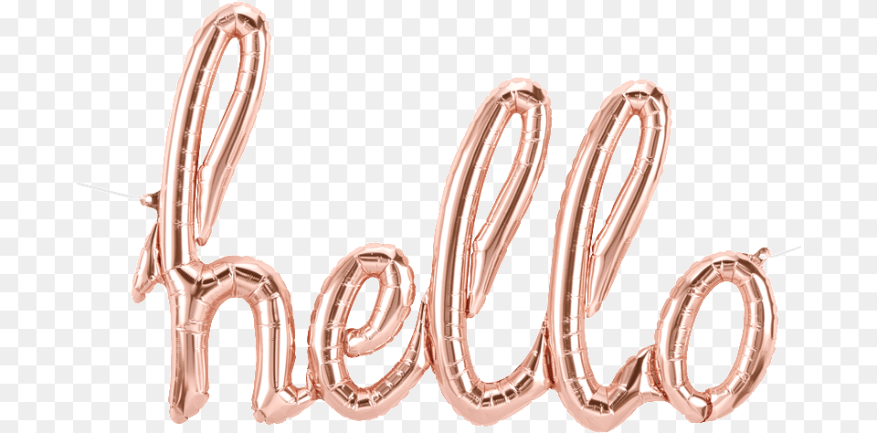 Hello Script Balloon Banner, Text, Accessories, Jewelry, Locket Free Png