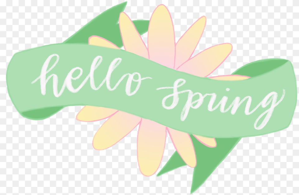 Hello Spring, Flower, Plant, Person Free Png