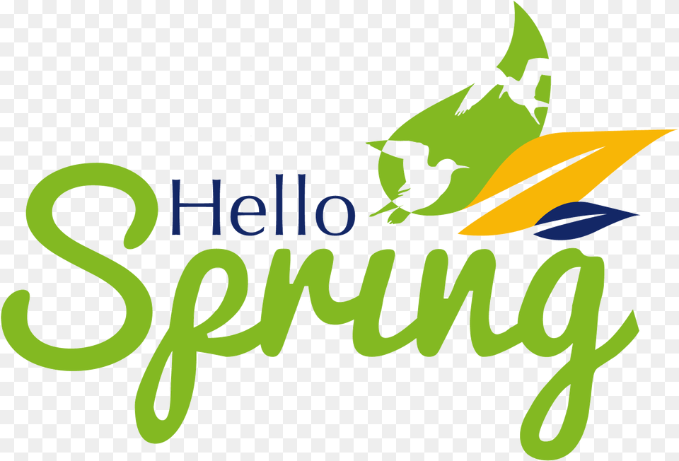 Hello Spring Hello Spring, Logo, Animal, Bird, Text Png