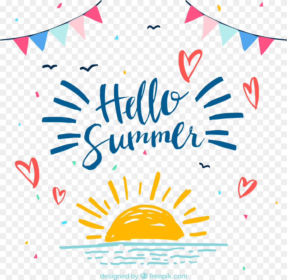 Hello Summer Image Vector Hello Summer 2018, Advertisement, Poster, Person, Face Free Transparent Png