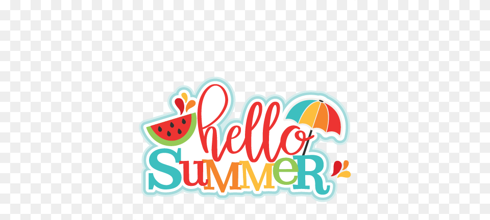 Hello Summer Title Scrapbook Cute Clipart, Food, Fruit, Plant, Produce Free Transparent Png