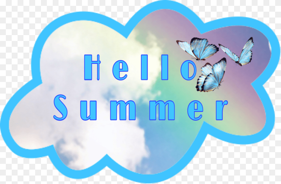 Hello Summer Wolke Moniquelisa Ragdoll Kitty And Butterflies, Animal, Bird, Outdoors, Baby Png Image