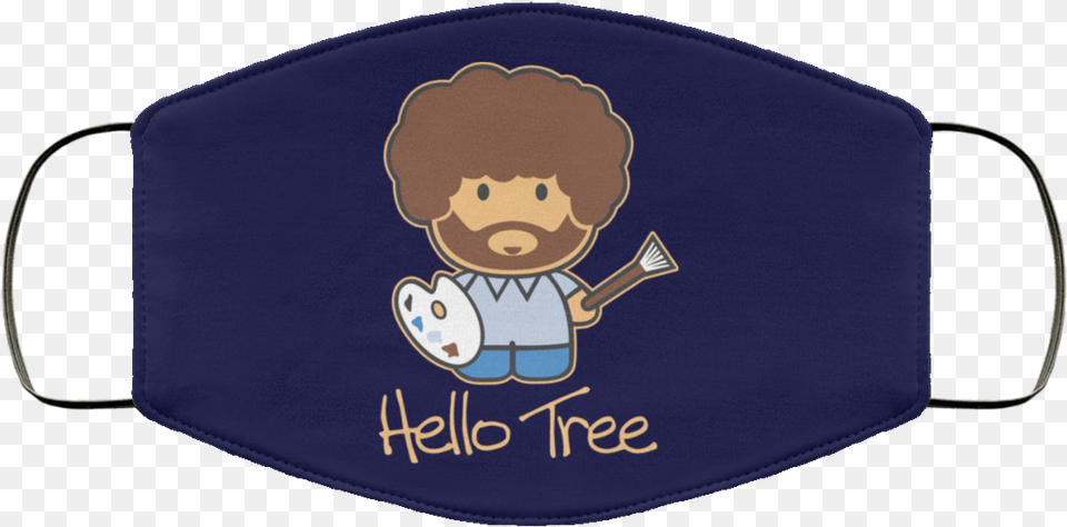 Hello Tree Bob Ross Face Mask Punisher Thin Blue Line Face Mask, Accessories, Bag, Handbag, Baby Free Transparent Png