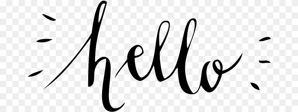 Hello Typography, Handwriting, Text, Signature Png Image