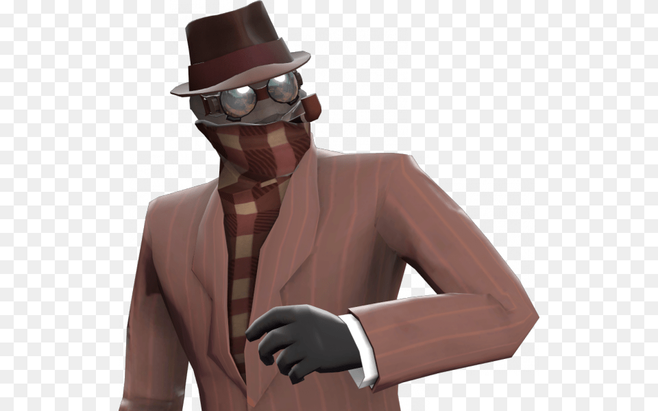 Helloi Would Please Ask Someone To Make A Skin That Tf2 Invisible Rogue, Hat, Suit, Clothing, Coat Png Image