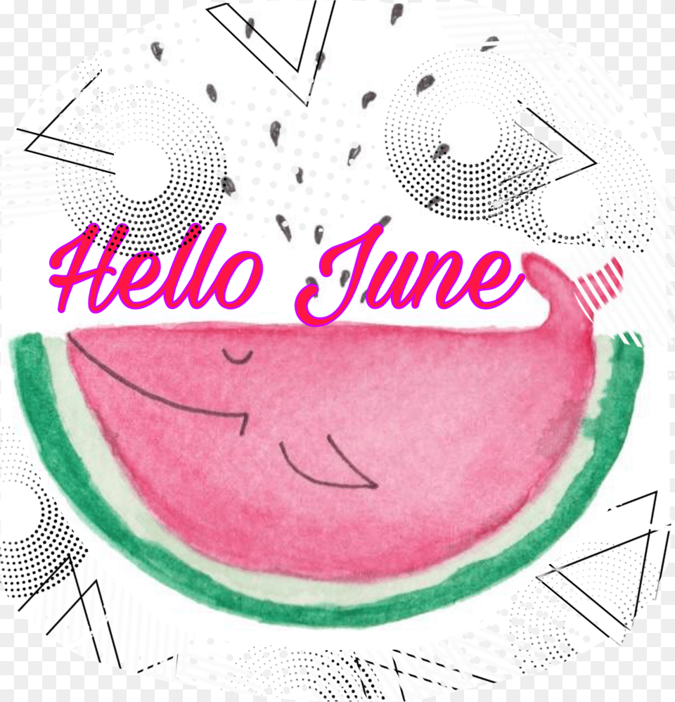 Hellojune Watermelonvibes Freetoedit Watermelon, Fruit, Produce, Plant, Food Free Png Download