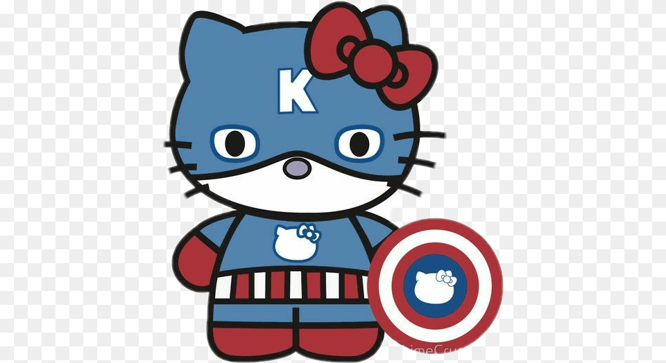 Hellokitty Captain America, Dynamite, Weapon Free Png
