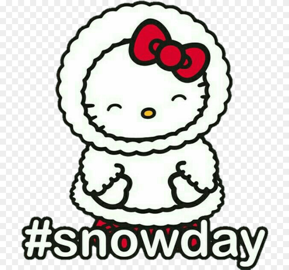 Hellokitty Kawaii Kitty Winter Invierno Snowday Snow Hello Kitty Winter, Nature, Outdoors, Baby, Person Free Png