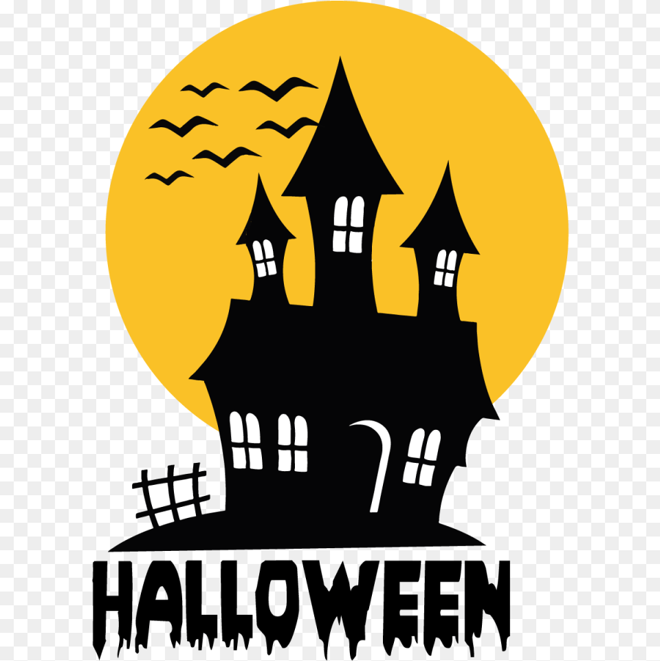 Helloween Halloween Haunted House Clip Art, Logo, Person, Accessories, Crown Png