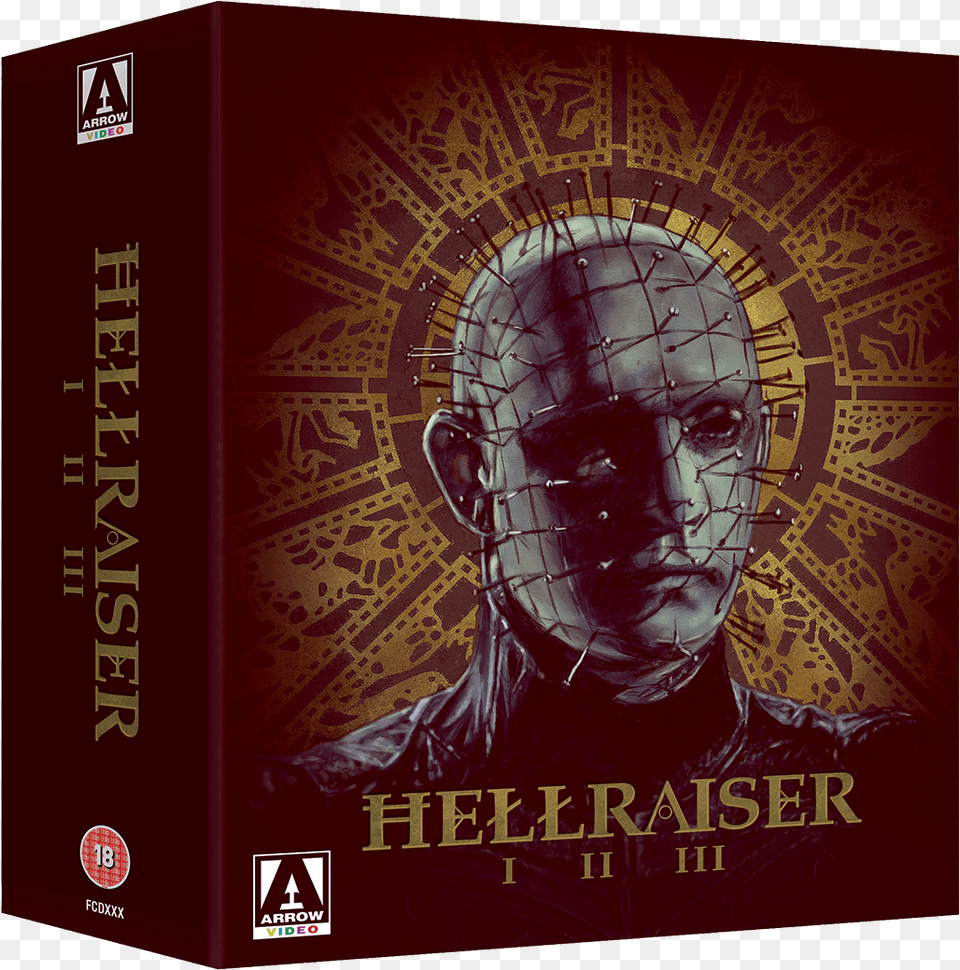 Hellraiser Trilogy Box Set Blu Ray Hellraiser Head Blu Ray, Book, Publication, Adult, Male Free Png Download