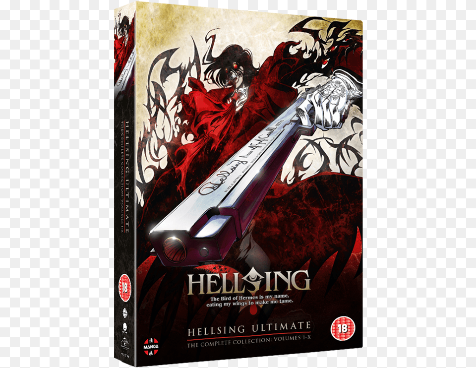 Hellsing Ultimate Phone, Book, Publication, Advertisement, Poster Png