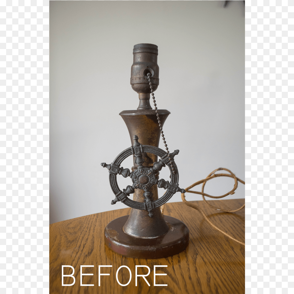 Helm Lamp, Bronze, Wood, Smoke Pipe Free Png Download