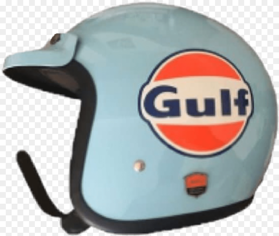 Helmet Aesthetic Vintage Gulf Oil, Crash Helmet, Clothing, Hardhat Png