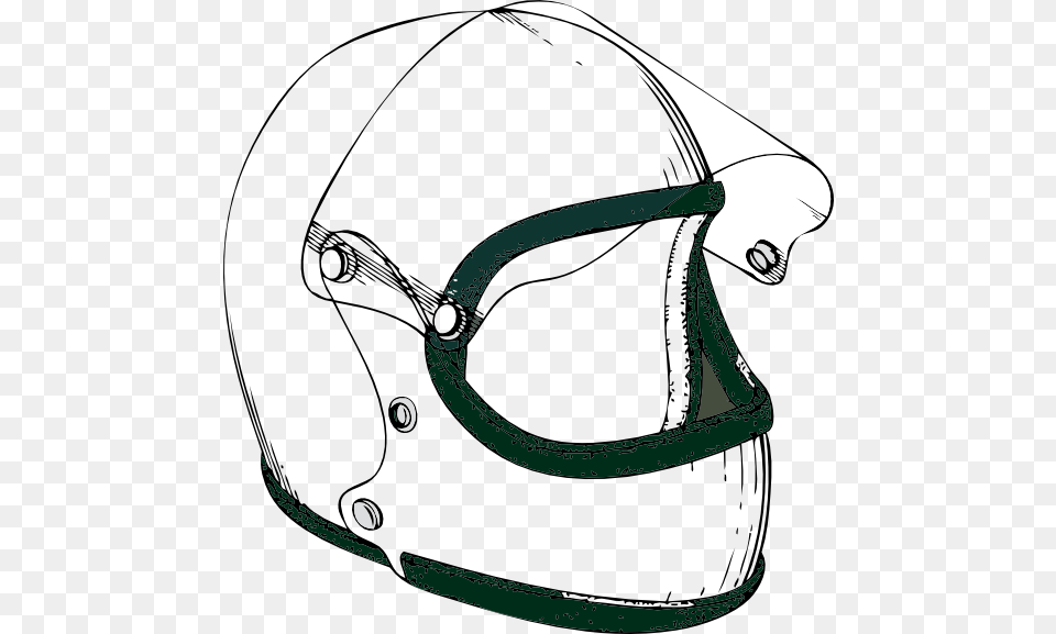 Helmet Clipart Black And White, Crash Helmet, Clothing, Hardhat Free Png