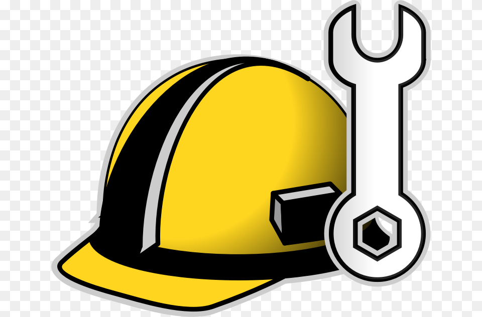 Helmet Clipart Building, Clothing, Hardhat, Device, Grass Png Image