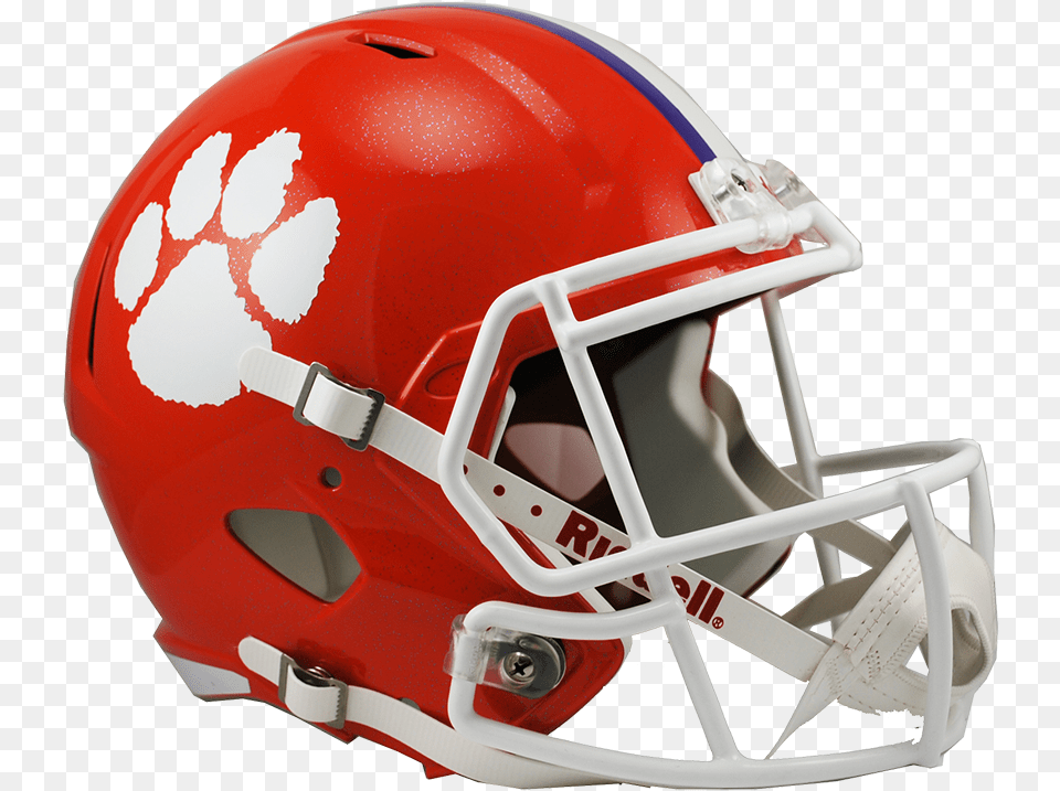 Helmet Clipart Clemson For Clemson Tigers Football Helmet, American Football, Football Helmet, Sport, Person Png Image