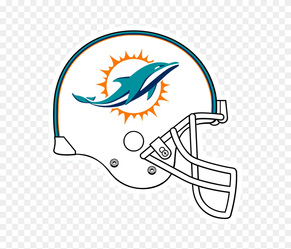 Helmet Clipart Miami Dolphins, American Football, Football, Person, Playing American Football Png Image