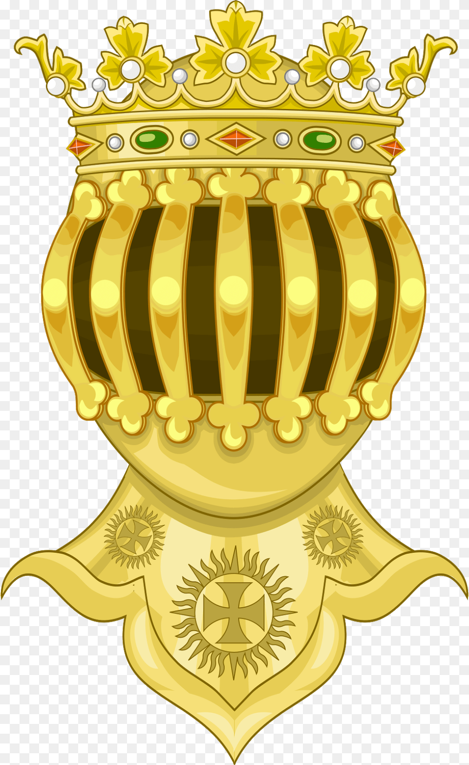 Helmet For Coat Of Arms, Treasure, Accessories, Jewelry, Gold Free Transparent Png