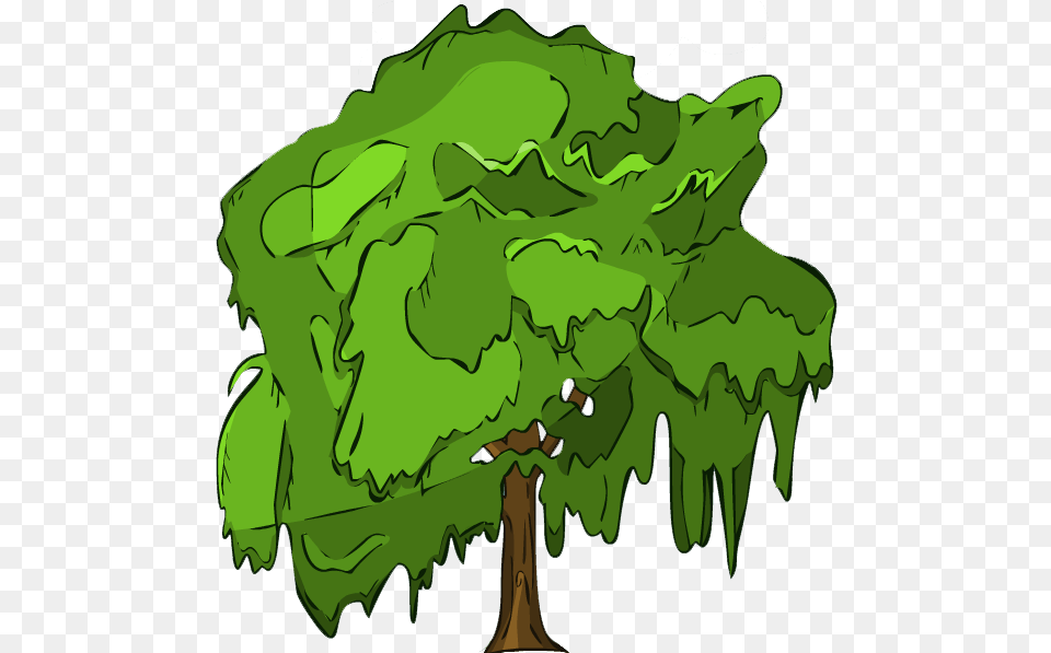 Helmet Heroes Weeping Willow Tree Weeping Willow Log Tree In Helmet Heroes, Green, Land, Nature, Outdoors Free Png Download