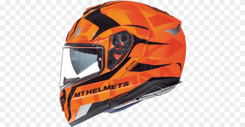 Helmet Mt Atom Sv Divergence Orange Mt Motorcycle Helmets, Crash Helmet, Clothing, Hardhat Png Image