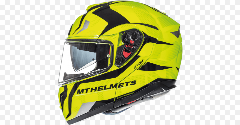 Helmet Mt Atom Sv Divergence Yellow Atom Duvergence F1, Crash Helmet, Clothing, Hardhat Free Transparent Png