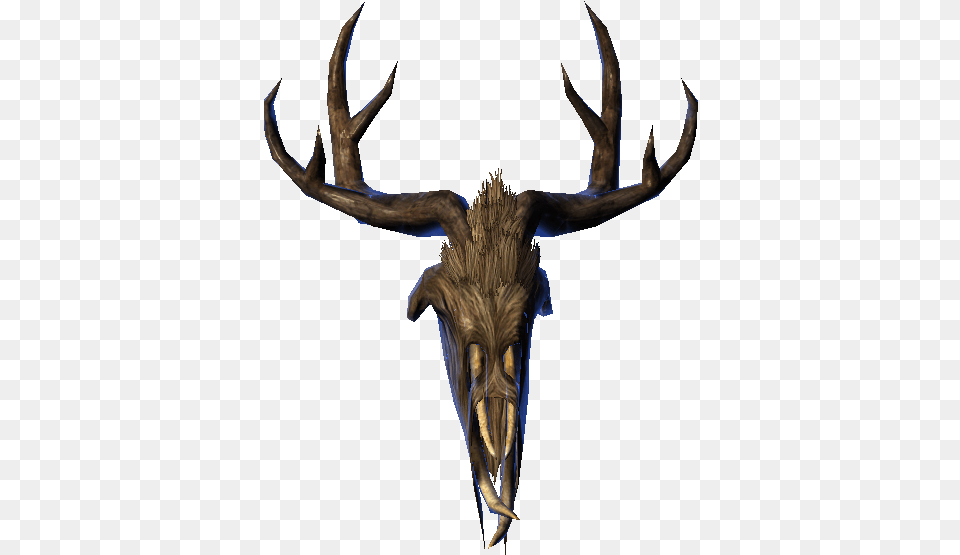 Helmet Of The Old Gods Skyrim Forsworn Helmet, Antler, Animal, Deer, Mammal Free Png