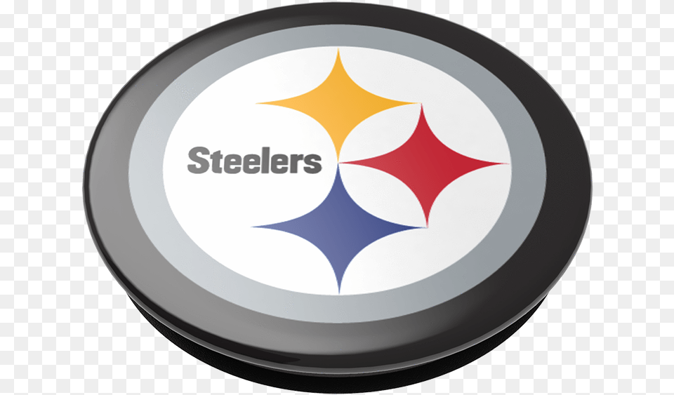 Helmet Popsockets Popgrip Logos And Uniforms Of The Pittsburgh Steelers, Plate, Logo, Symbol, Frisbee Free Png