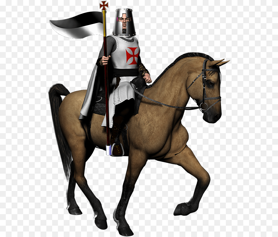 Helmeted Knight On Horse Horse And Knight, Person, People, Mammal, Adult Free Transparent Png