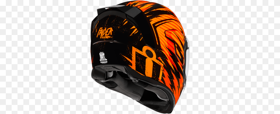 Helmets U2013 Motostyleonline Icon Air Flite Orange, Clothing, Crash Helmet, Hardhat, Helmet Png Image