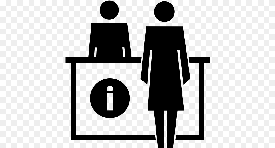 Help Desk Person Icon Bank Counter Icon, Gray Png Image
