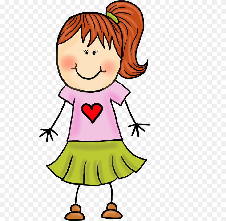 Help Others At School Clipart Svg Library Stock Untitled Colored Girl Stick Figures, Baby, Person, Face, Head Free Png