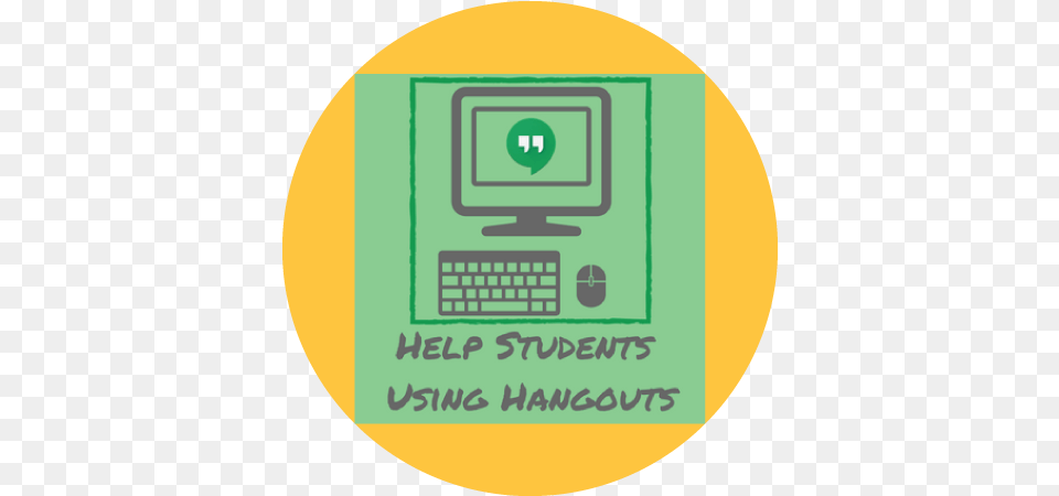 Help Students Using Hangouts Connected For Learning Office Equipment, Computer, Electronics, Pc, Photography Png Image