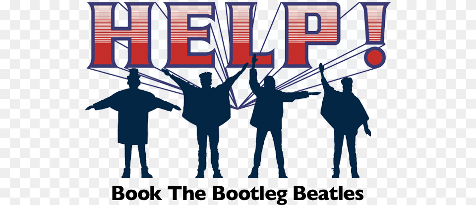 Help The Beatles Silhouette Abbey Road Decal Beatles Help, Person, People, Adult, Man Png Image