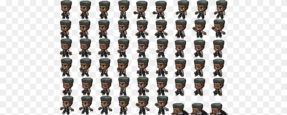 Help With Etika Hair Generator Parts Topic Rpgmakernet Rpg Maker Mv Soldier Sprites, Figurine, Person, Doll, Toy Free Png