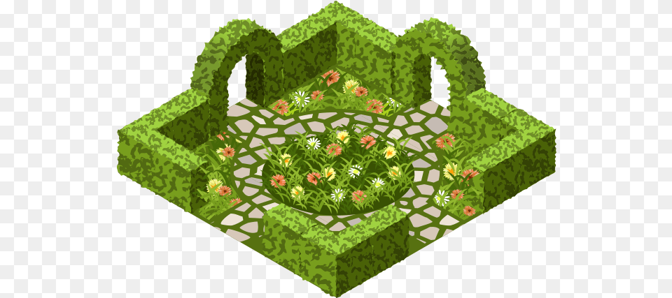 Help With Isometric View Shrub, Nature, Garden, Outdoors, Pottery Free Png Download