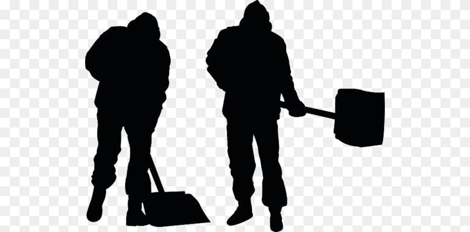 Help Your Fellow Students By Making Our Campus Walkways Snow Shovel Silhouette, Adult, Male, Man, Person Free Png