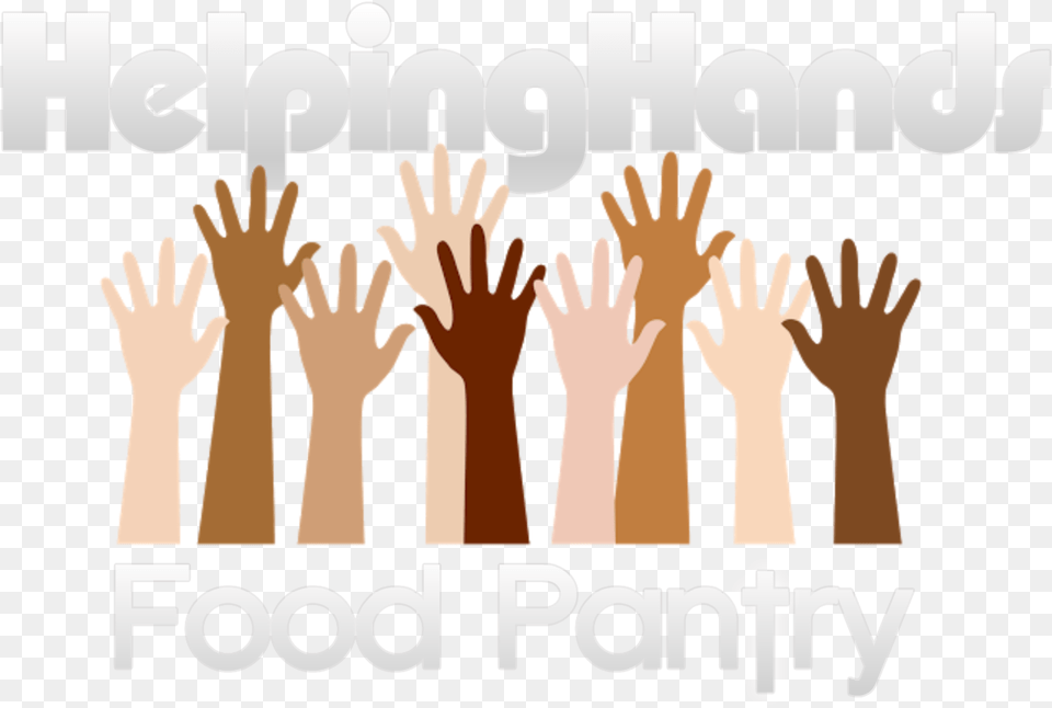 Helping Hands Food Pantry Raised Hand, Body Part, Person, People, Finger Png