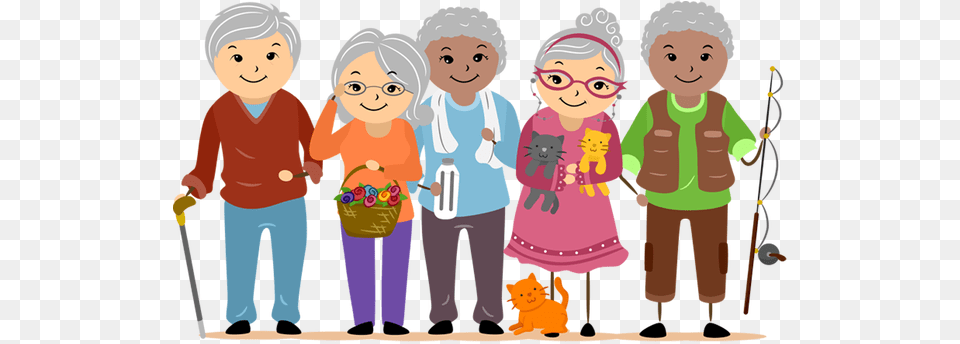 Helping Old Age People Transparent Senior Citizen Clipart, Person, Boy, Child, Male Png