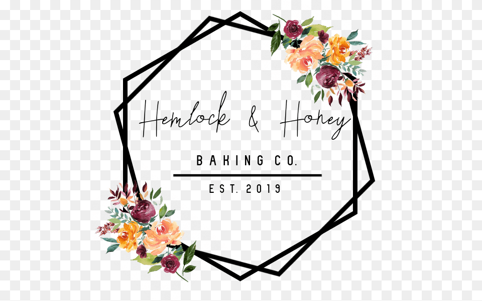 Hemlock Honey Baking Co Premium Symbol, Art, Plant, Pattern, Graphics Png Image