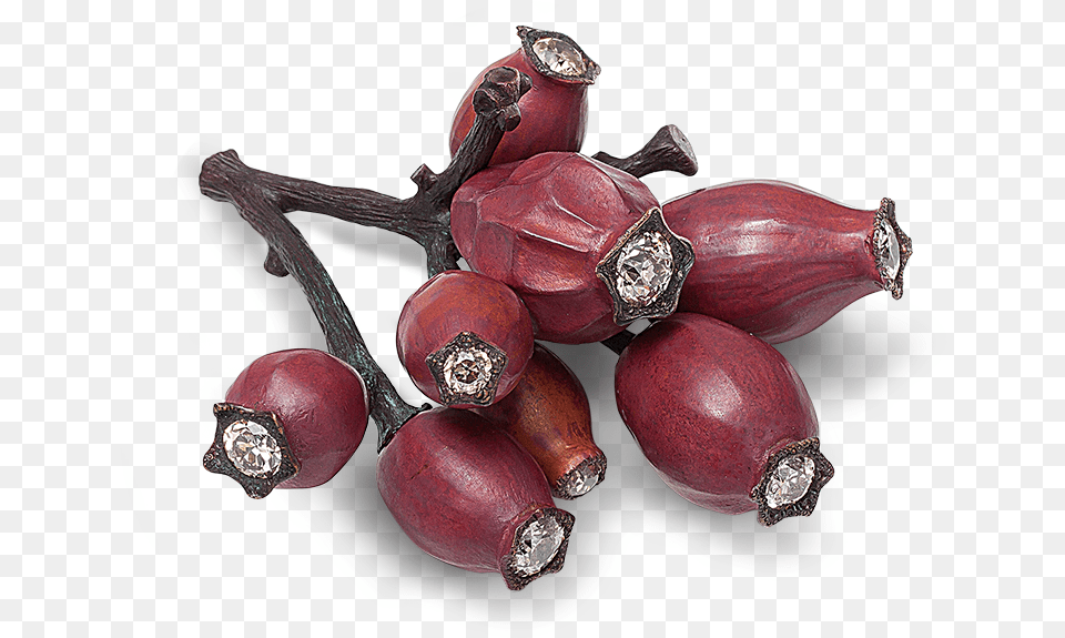 Hemmerle Brooch Shaped As A Rosehip, Food, Produce, Nut, Plant Free Png