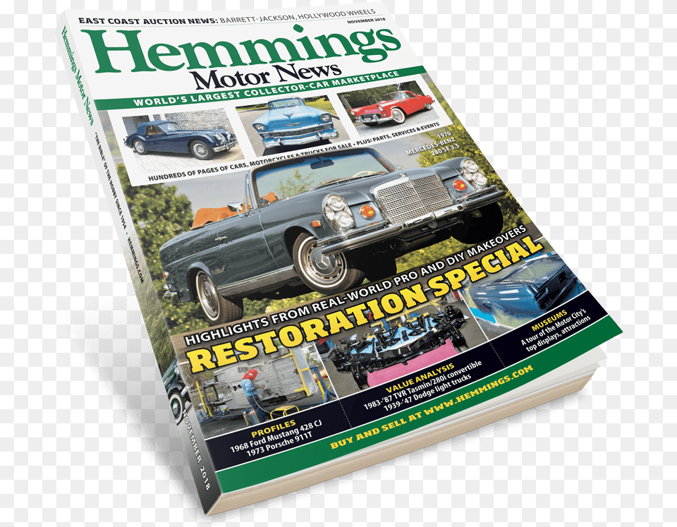 Hemmings Magazine Try Free Hemmings Motor News, Advertisement, Car, Vehicle, Transportation Png Image