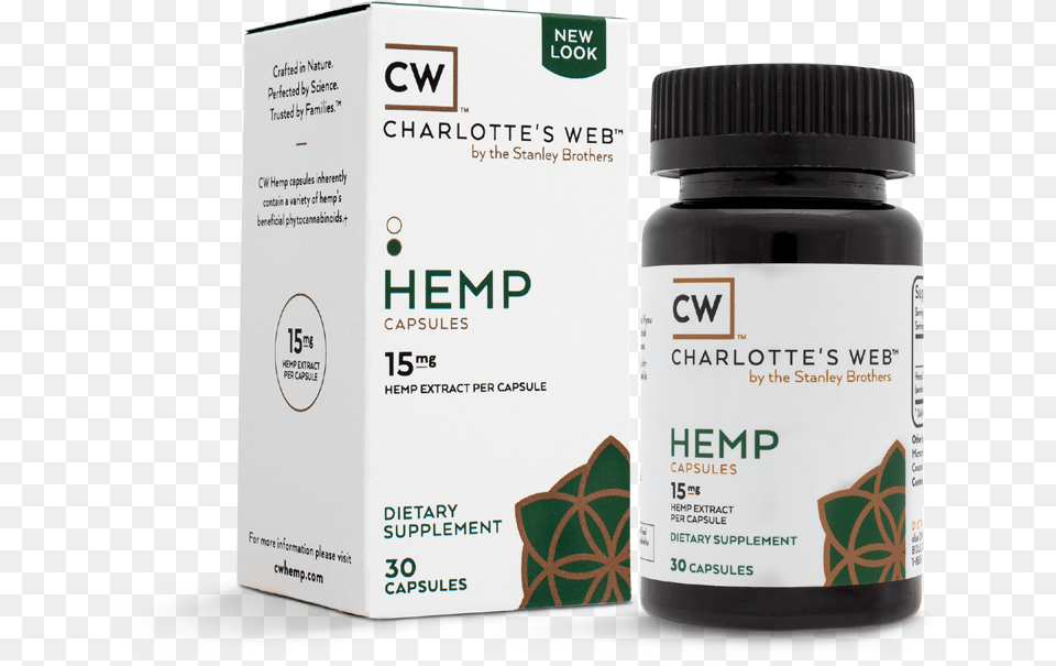 Hemp Charlotte39s Web Pills, Bottle, Herbal, Herbs, Plant Free Png Download