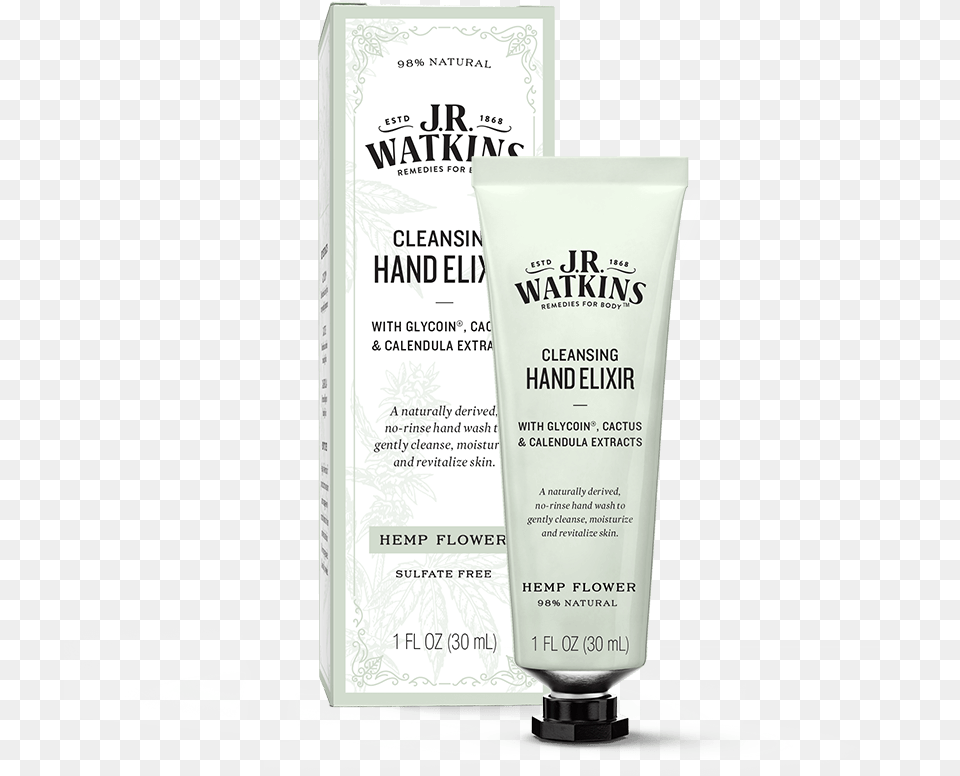 Hemp Flower Cleansing Hand Elixir No Lotion, Bottle Png