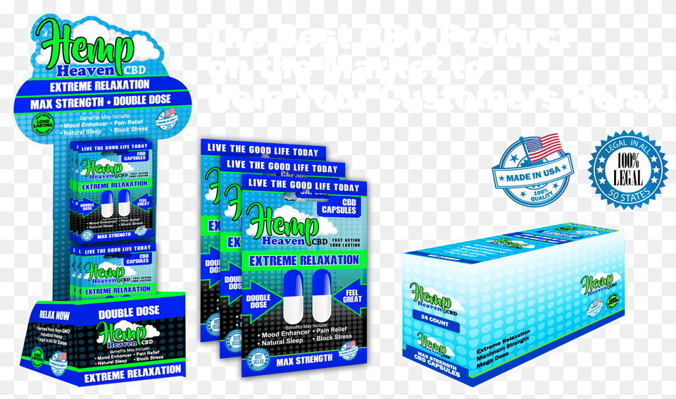 Hemp Heaven 3 Pack Box, Advertisement, Poster Free Png Download