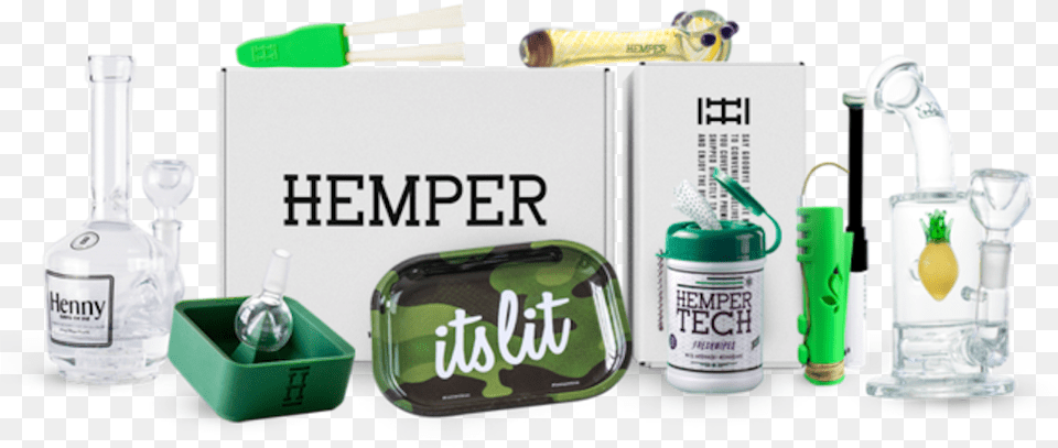 Hemper Subscription Weed Pack Weed Accessories Gift Set, Alcohol, Beverage, Liquor Free Png Download
