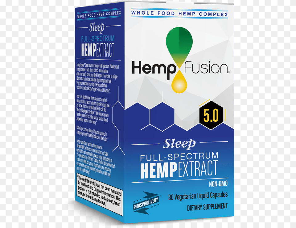 Hempfusion Sleep Hemp Extract Carton Food, Advertisement, Poster Free Png Download