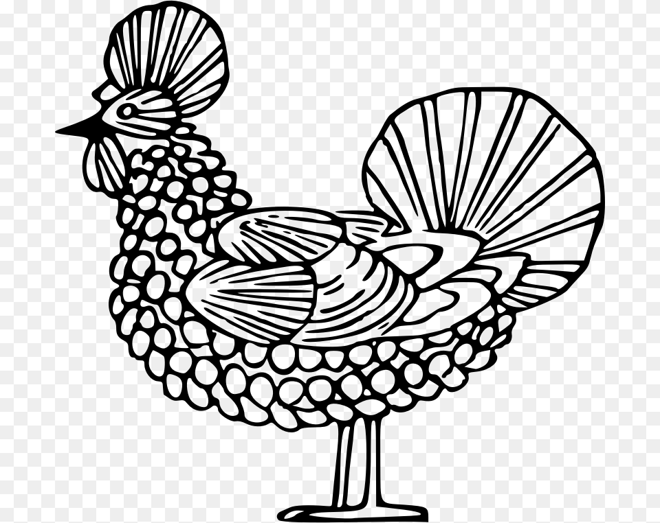 Hen Clip Art, Gray Free Transparent Png