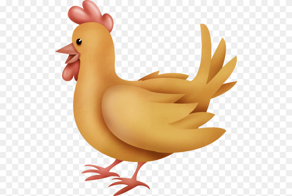 Hen Clipart Orange Chicken Transparent Background Chicken Clipart, Animal, Bird, Fowl, Poultry Free Png Download
